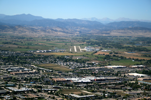 Longmont Airport aerial photo