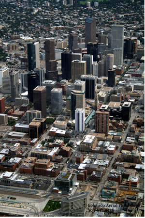 Denver Downtown aerial photo